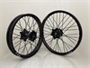 M2R Enduro Wheelset 21/18- KTM 13-25, HQ 14-, GG 21-, Blk/Blk/Blk/Silv