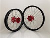 M2R Enduro Wheelset  21/18 CRF 250/450 14/13-  Red/Blk/Silv/Silv
