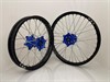 M2R Enduro Wheelset 21/18 - TM Racing Blue/Black/Silver/Silver
