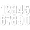 Motion STD Siffror ED2 Vit #0, Set m 3st, 14cm höga