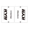 Motion Framgaffeldekal, par, Clear Kyb14 Svart/Vit