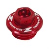ZETA Oil Filler Plug CRF150,250/450R-17/16, YZ/YZF/WRF 65-450 -26, Red