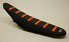 Ribbed Cover High, Black/Orange,  KTM SX85 13-17, Velcro