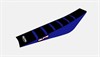 Ribbed Seat Cover ATV YFZ 450, Blue side, Blue ribs, Black on top