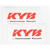 Sticker Front Fork (Pair) KYB by TT 85cc red