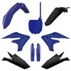 Plastkit MX m gaffelbensskydd Yamaha YZ250/450F 19-23/18-22, Blå/Svart