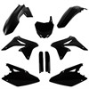 Plastkit MX, m gaffelbensskydd, Suzuki, RMZ250 10-18, Svart