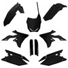 Plastkit MX, m gaffelbensskydd, Suzuki, RMZ250/450 19-/18-26, Svart