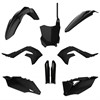 Plastkit MX, KX450 19-23, KX250 19-24, Svart